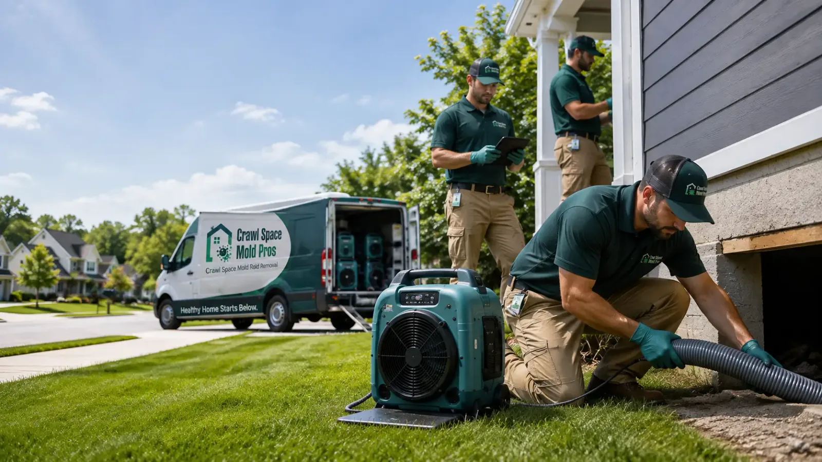 Crawl Space Mold Removal in Woodbury Heights, NJ